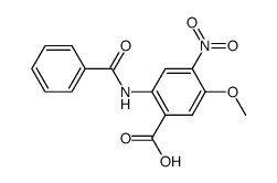 2-benzoylamino-5-methoxy-4-nitro-benzoic acid结构式