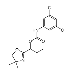 (3,5-Dichloro-phenyl)-carbamic acid 1-(4,4-dimethyl-4,5-dihydro-oxazol-2-yl)-propyl ester结构式