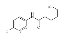 N-(6-氯-3-哒嗪基)己酰胺结构式