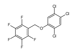 1,2,3,4,5-pentafluoro-6-[(2,4,5-trichlorophenoxy)methyl]benzene Structure