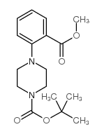 2-(Boc-哌嗪-1-基)苯甲酸甲酯结构式