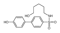 N-(5-hydroxypentyl)-4-(4-hydroxyphenyl)benzenesulfonamide结构式