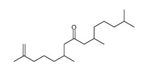 2,6,10,14-tetramethylpentadec-1-en-8-one结构式