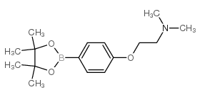N,N-Dimethyl-2-(4-(4,4,5,5-tetramethyl-1,3,2-dioxaborolan-2-yl)phenoxy)ethanamine Structure