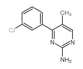 4-(3-氯苯基)-5-甲基-2-氨基嘧啶结构式