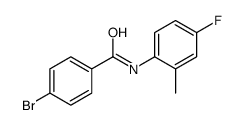4-Bromo-N-(4-fluoro-2-methylphenyl)benzamide结构式