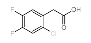 2-氯-4,5-二氟苯乙酸结构式
