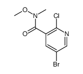 5-溴-2-氯-n-甲氧基-n-甲基烟酰胺结构式