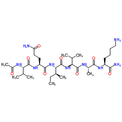 Acetyl-PHF6YA amide trifluoroacetate salt structure