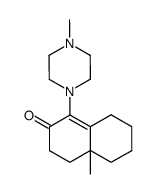 4a-Methyl-1-(4-methyl-piperazin-1-yl)-4,4a,5,6,7,8-hexahydro-3H-naphthalen-2-one Structure