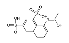 8-acetamidonaphthalene-1,3-disulfonic acid结构式