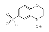 4-甲基-3,4-二氢-2H-苯并[b][1,4]噁嗪-6-磺酰氯结构式