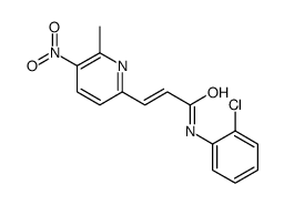 N-(2-chlorophenyl)-3-(6-methyl-5-nitropyridin-2-yl)prop-2-enamide Structure