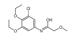 N-(3-chloro-4,5-diethoxyphenyl)-2-methoxyacetamide结构式