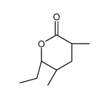 (3S,5S,6S)-6-ethyl-3,5-dimethyloxan-2-one结构式
