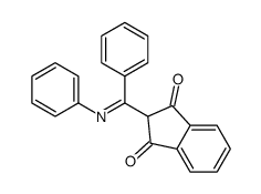2-(C,N-diphenylcarbonimidoyl)indene-1,3-dione结构式