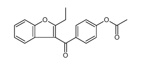 Methanone, [4-(acetyloxy)phenyl](2-ethyl-3-benzofuranyl) Structure