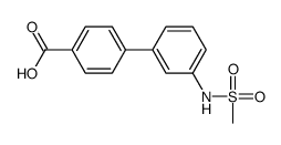 4-[3-(methanesulfonamido)phenyl]benzoic acid Structure