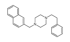 1-(naphthalen-2-ylmethyl)-4-(2-phenylethyl)piperazine Structure