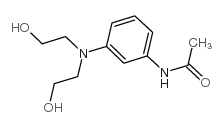 N-(3-双(2-羟乙基氨基)苯基)乙酰胺结构式