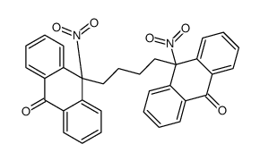 10-nitro-10-[4-(9-nitro-10-oxoanthracen-9-yl)butyl]anthracen-9-one结构式