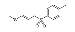 Benzene, 1-methyl-4-[[3-(methylthio)-2-propen-1-yl]sulfonyl] Structure