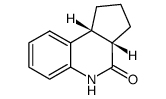 1,2,3,3a(S),5,9b(R)-hexahydro-cyclopenta[c]quinolin-4-one结构式