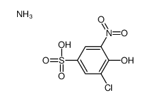 ammonium 3-chloro-4-hydroxy-5-nitrobenzenesulphonate结构式