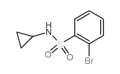 2-溴-N-环丙基苯磺酰胺结构式