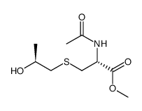 (S,αR)-N-acetyl-S-(2-hydroxypropyl)-L-cysteine methyl ester Structure