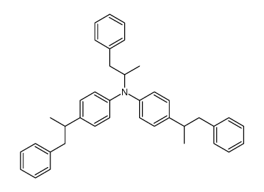 α-methyl-N,N-bis[4-(1-methyl-2-phenylethyl)phenyl]phenethylamine结构式