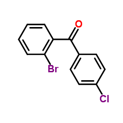 (2-溴苯基)(4-氯苯基)甲酮结构式