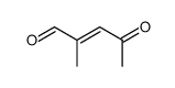 (E)-2-methyl-4-oxo-2-pentenal Structure