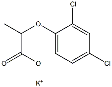 potassium ()-2-(2,4-dichlorophenoxy)propionate structure