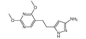 5-[2-(2,4-dimethoxypyrimidin-5-yl)ethyl]-1H-pyrazol-3-amine Structure