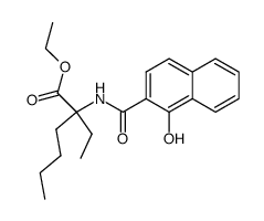 2-ethyl-2-[(1-hydroxy-naphthalene-2-carbonyl)-amino]-hexanoic acid ethyl ester Structure