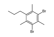 1,3-dibromo-2,4,6-trimethyl-5-propyl-benzene结构式