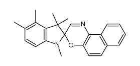1,3,3,4,5-pentamethylspiro[indoline-2,3'-[3H]naphtho[2,1-b][1,4]oxazine]结构式