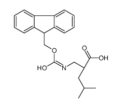 Fmoc-(R)-2-(氨基甲基)-4-甲基戊酸结构式