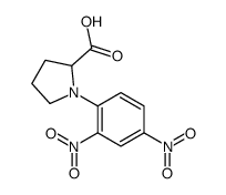 N-(2,4-二硝基苯基)脯氨酸结构式