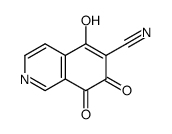 5-hydroxy-7,8-dioxoisoquinoline-6-carbonitrile结构式