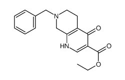 7-苄基-4-羟基-5,6,7,8-四氢-1,7-萘啶-3-羧酸乙酯结构式
