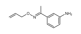 1-(3-aminophenyl)ethanone O-allyl oxime结构式