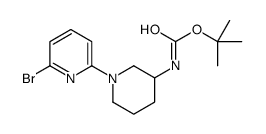 (6'-Bromo-3,4,5,6-tetrahydro-2H-[1,2']bipyridinyl-3-yl)-carbamic acid tert-butyl ester Structure