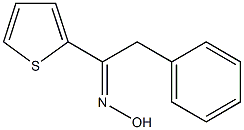(1E)-2-苯基-1-(2-噻吩)乙酮肟结构式