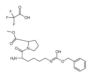 N-苄氧基羰基-L-赖氨酰-L-脯氨酸甲基酯三氟乙酸盐结构式