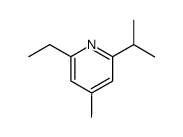 Pyridine, 2-ethyl-4-methyl-6-(1-methylethyl)- (9CI) Structure