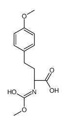 (2R)-2-[(Methoxycarbonyl)amino]-4-(4-methoxyphenyl)butanoic acid Structure
