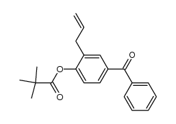 3-allyl-4-(pivaloyloxy)benzophenone Structure