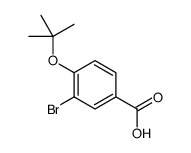 3-bromo-4-[(2-methylpropan-2-yl)oxy]benzoic acid Structure